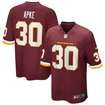 mens nike troy apke burgundy washington football team game 